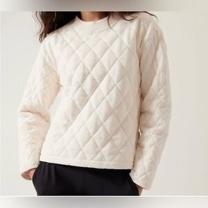 Athleta Retroplush Quilted Crewneck
Sweatshirt